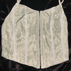 NWOT Shein Size XS Pastel Green Front Closure Bra